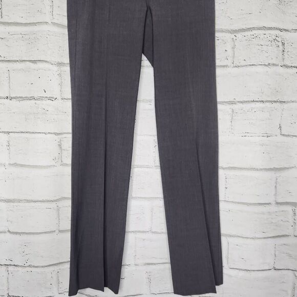 Theory Womens Gray Emery 2 Urban Virgin Wool Blend Stretch Dress Pants Size 4 - Picture 3 of 12